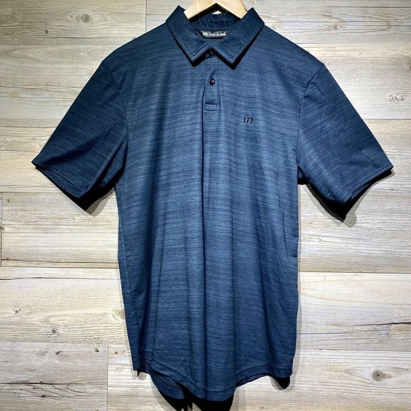 Travis Mathew What A Legend Golf Polo Shirt Men’s M Scoop Hem Gray Performance - Picture 1 of 9